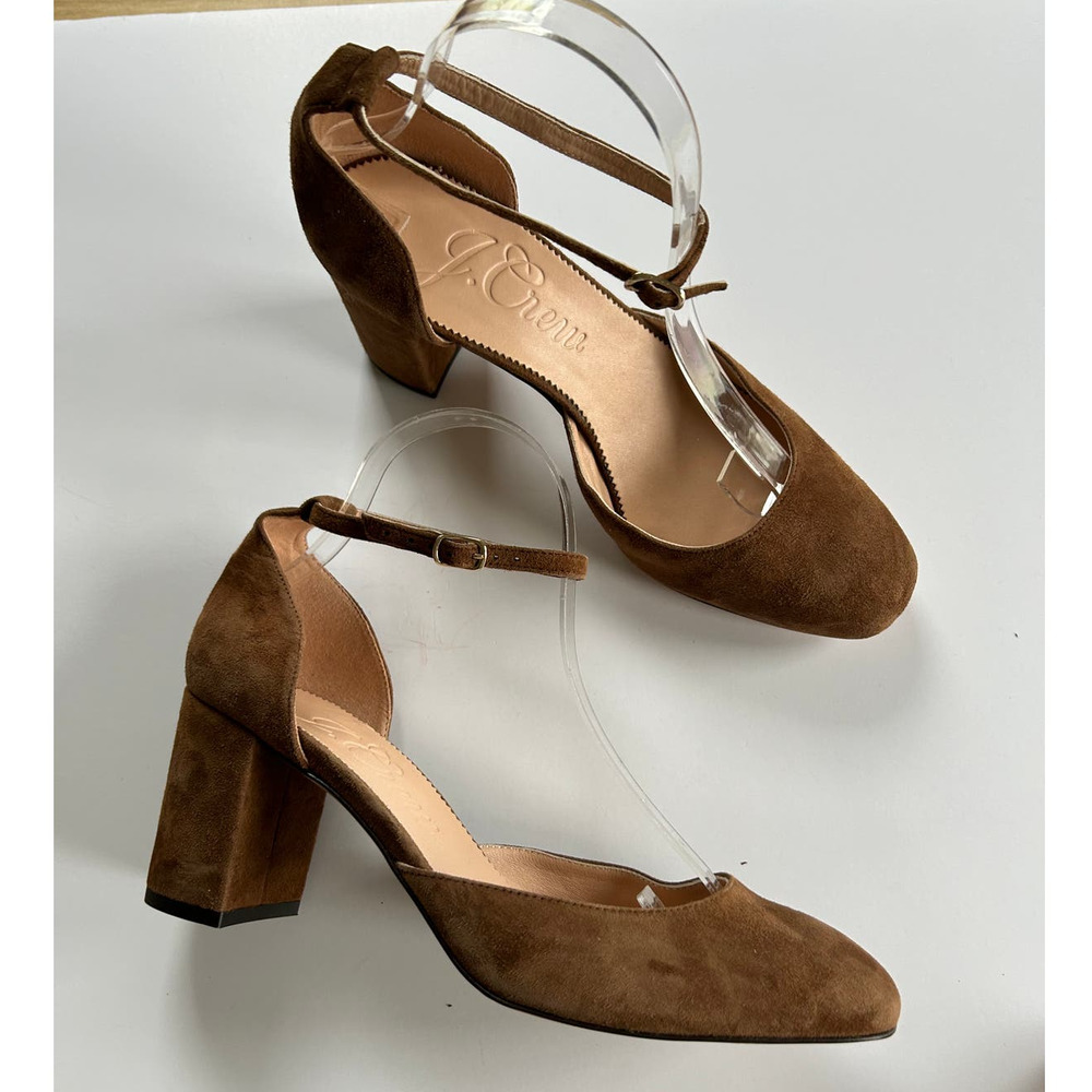 J. Crew Brown Suede Heels